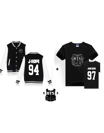 Conjunto Jaqueta e Camiseta BTS