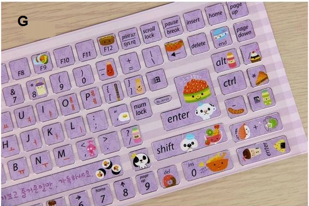 Adesivo para Teclado Coreano Adesivo Letras Teclado ~ Adesivo para Teclado Coreano